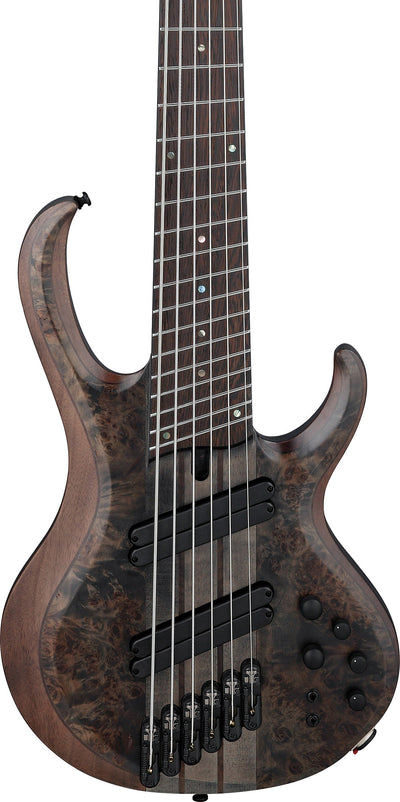Ibanez BTB806MS 6-String Electric Bass - Transparent Gray Flat w/ Gig Bag