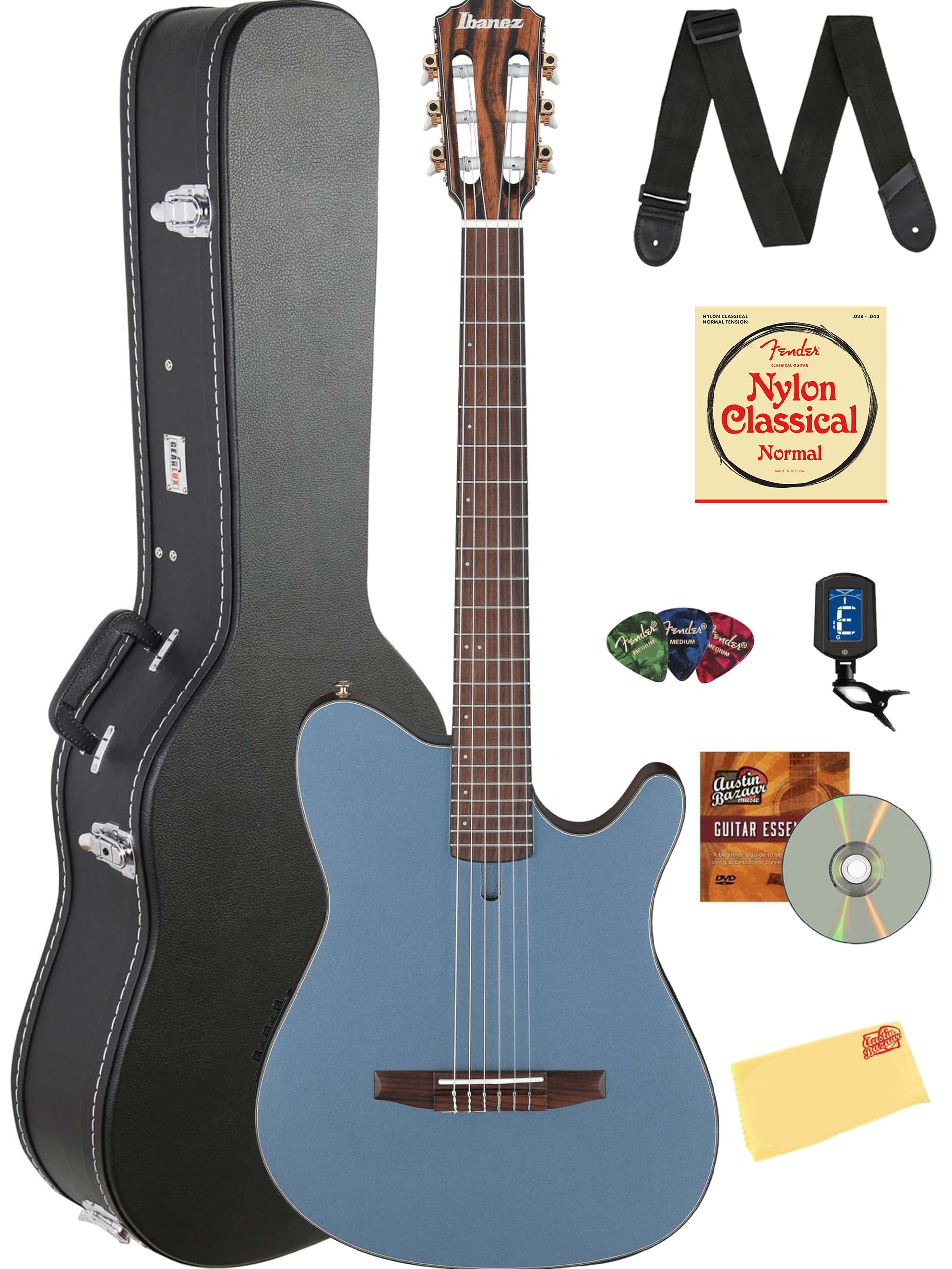 Ibanez FRH10N FRH Acoustic-Electric Guitar - Indigo Blue Metallic Flat w/ Case