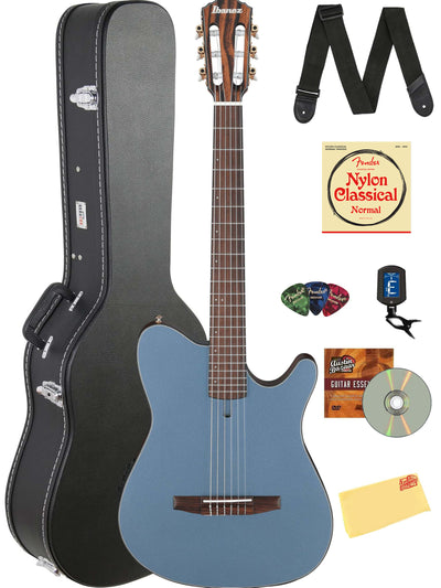 Ibanez FRH10N FRH Acoustic-Electric Guitar - Indigo Blue Metallic Flat w/ Case
