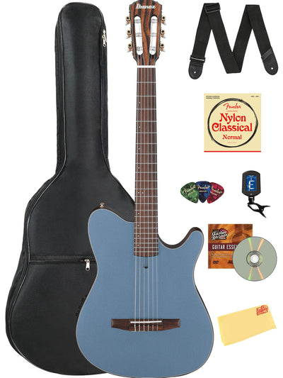 Ibanez FRH10N FRH Acoustic-Electric Guitar - Indigo Blue Metallic Flat w/ Gig Bag
