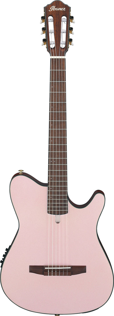 Ibanez FRH10N FRH Nylon String Acoustic-Electric Guitar - Rose Gold Metallic Flat w/ Gig Bag