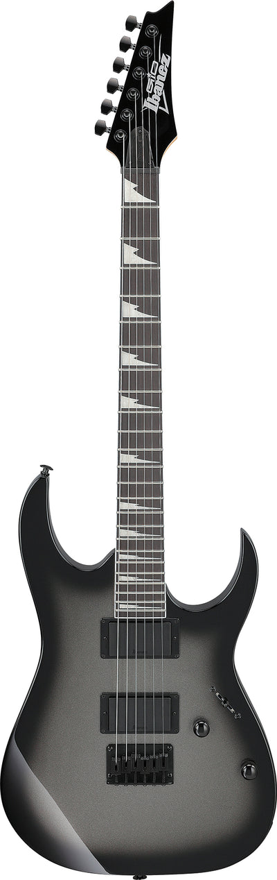 Ibanez GRG121DX RG Gio Electric Guitar - Metallic Gray Sunburst w/ Amplifier