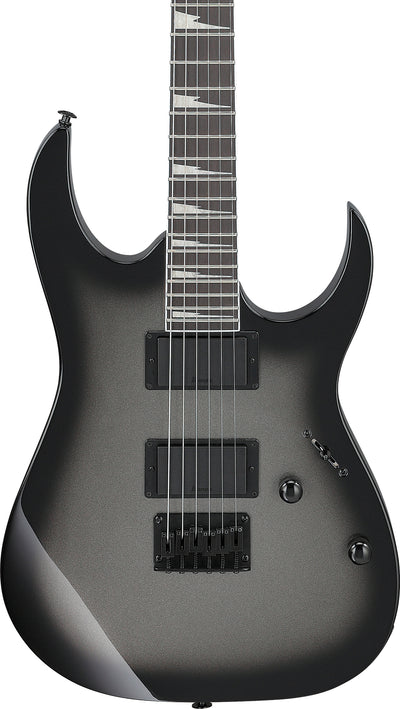 Ibanez GRG121DX RG Gio Electric Guitar - Metallic Gray Sunburst w/ Amplifier
