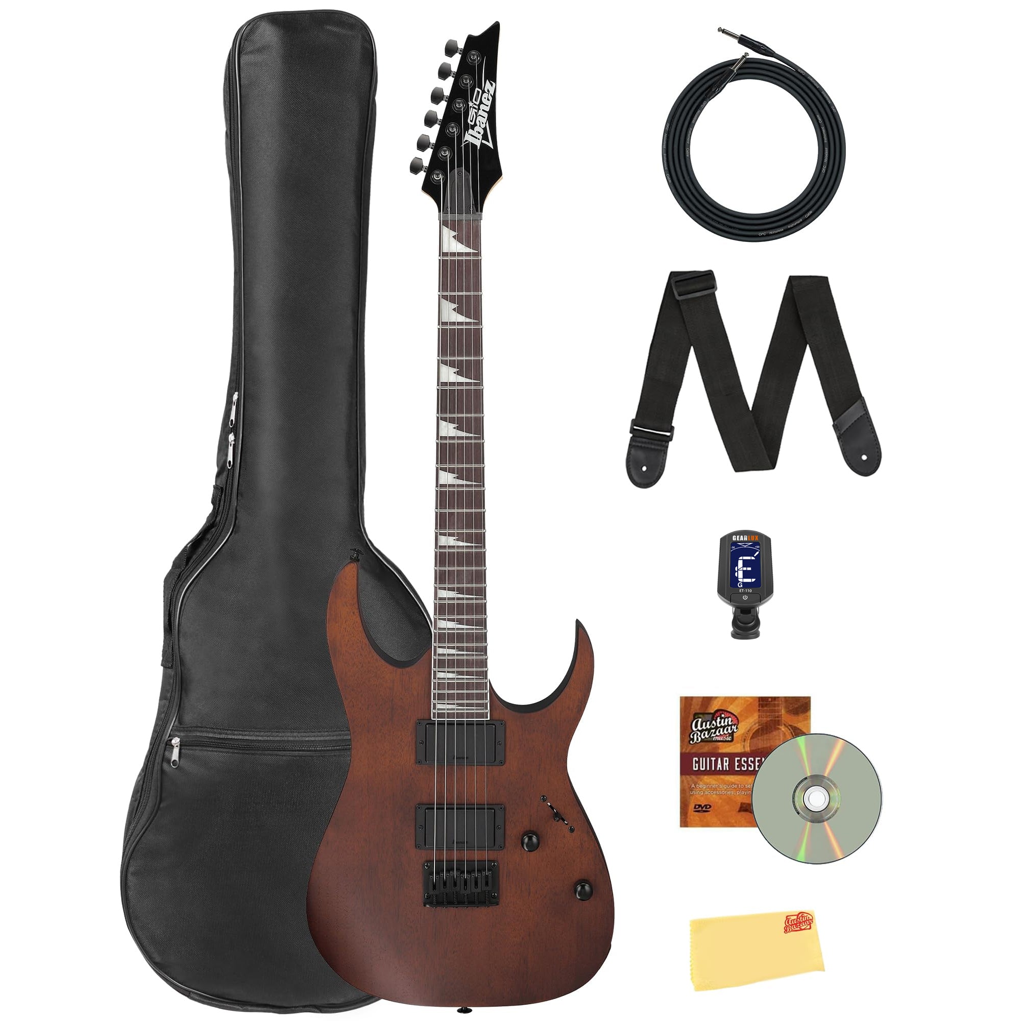 Ibanez GRG121DX RG Gio Electric Guitar - Walnut Flat w/ Gig Bag