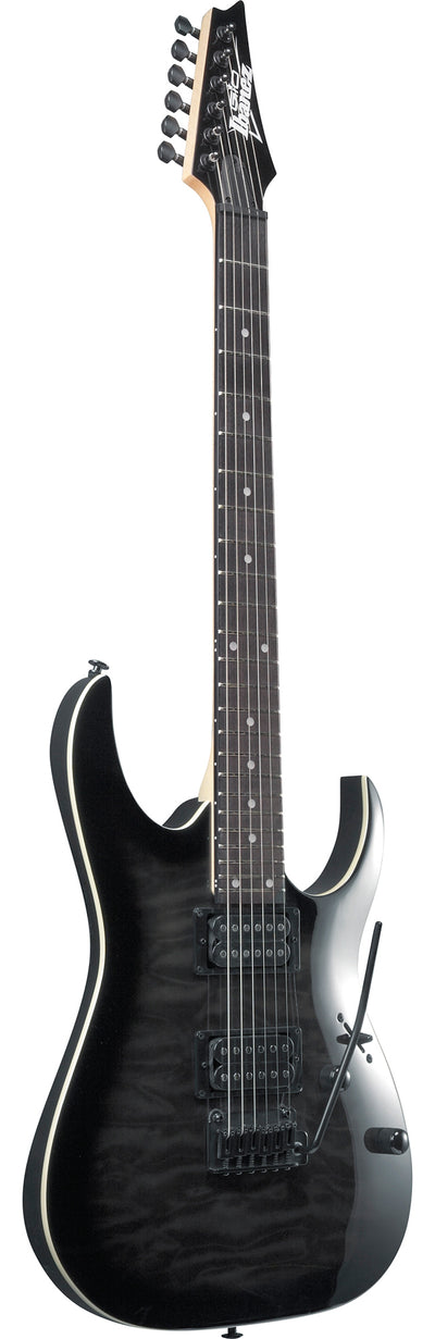 Ibanez GRGA120QA RGA Gio Electric Guitar - Transparent Black Sunburst w/ Amplifier