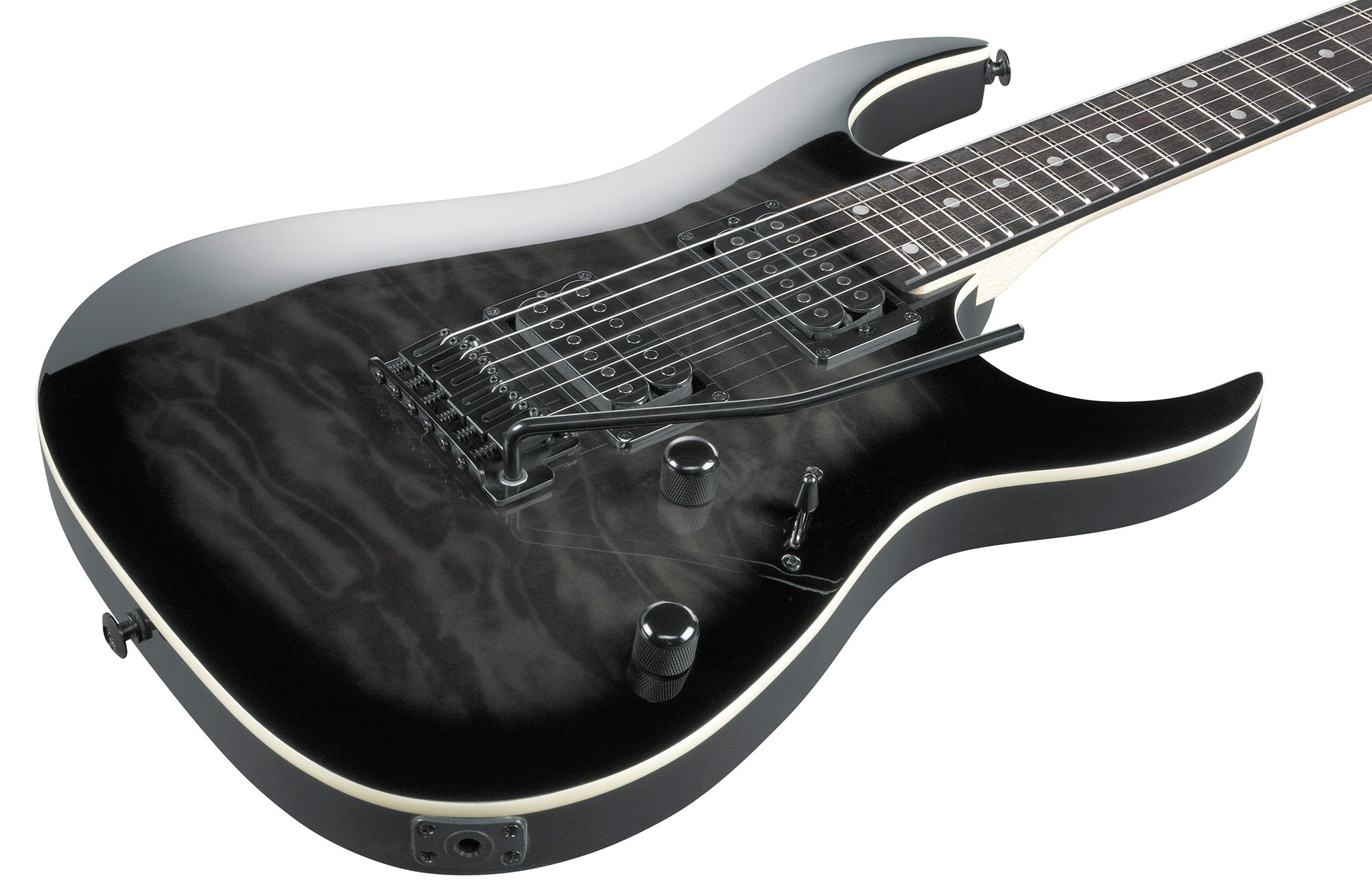 Ibanez GRGA120QA RGA Gio Electric Guitar - Transparent Black Sunburst w/ Amplifier