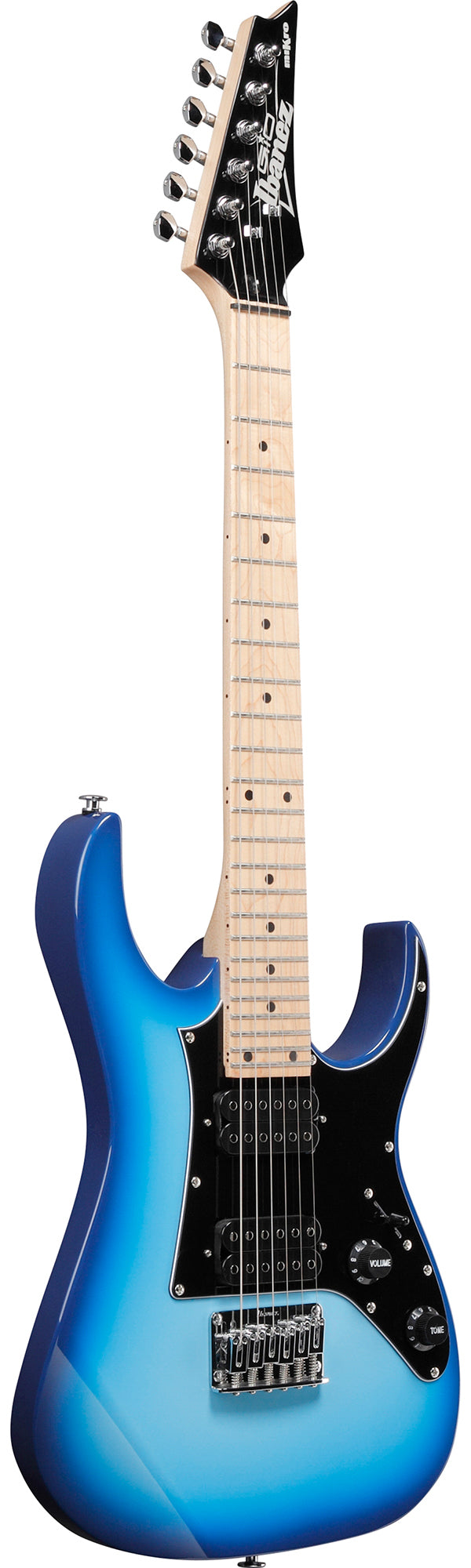 Ibanez GRGM21M RG Gio miKro Short-Scale Electric Guitar - Blue Burst Bundle w/ Gig Bag