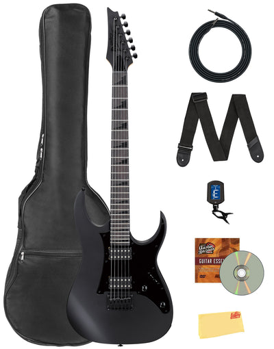 Ibanez GRGR131EX RG Gio Electric Guitar - Black Flat w/ Gig Bag