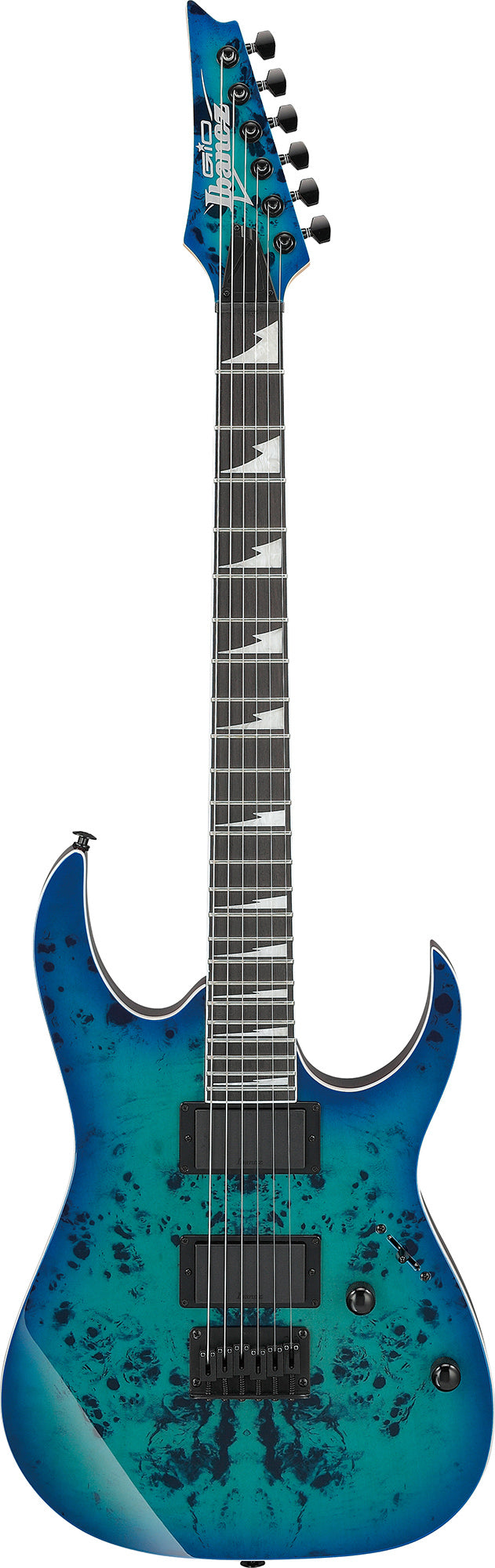Ibanez GRGR221PA RG Gio Electric Guitar - Aqua Burst w/ Amplifier