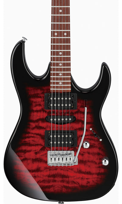 Ibanez GRX70QA RG Gio Electric Guitar - Transparent Red Burst