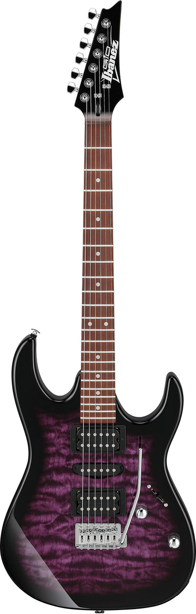 Ibanez GRX70QA RG Gio Electric Guitar - Transparent Violet Sunburst w/ Gig Bag