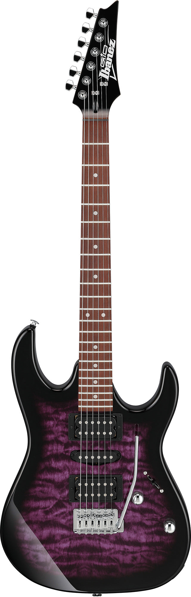 Ibanez GRX70QA RG Gio Electric Guitar - Transparent Violet Sunburst w/ Gig Bag