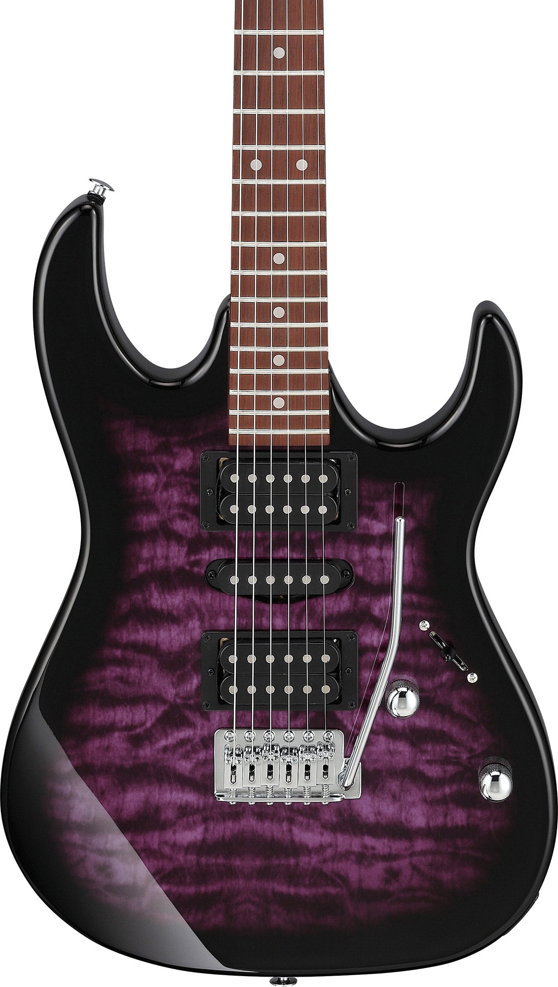 Ibanez GRX70QA RG Gio Electric Guitar - Transparent Violet Sunburst w/ Gig Bag