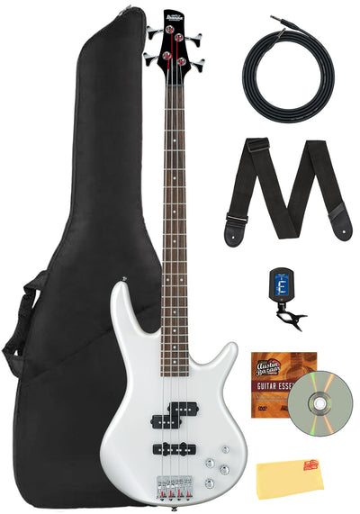 Ibanez GSR200 SR Gio Bass Guitar - Pearl White w/ Gig Bag