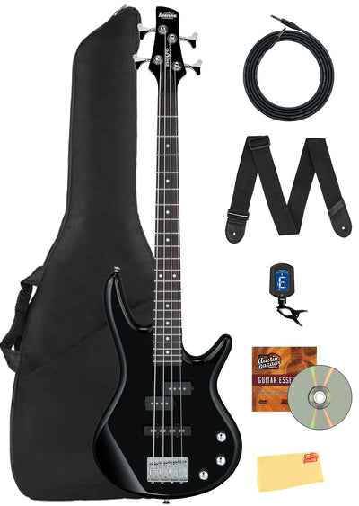 Ibanez GSRM20 SR Gio miKro Short-Scale Bass Guitar - Black w/ Gig Bag
