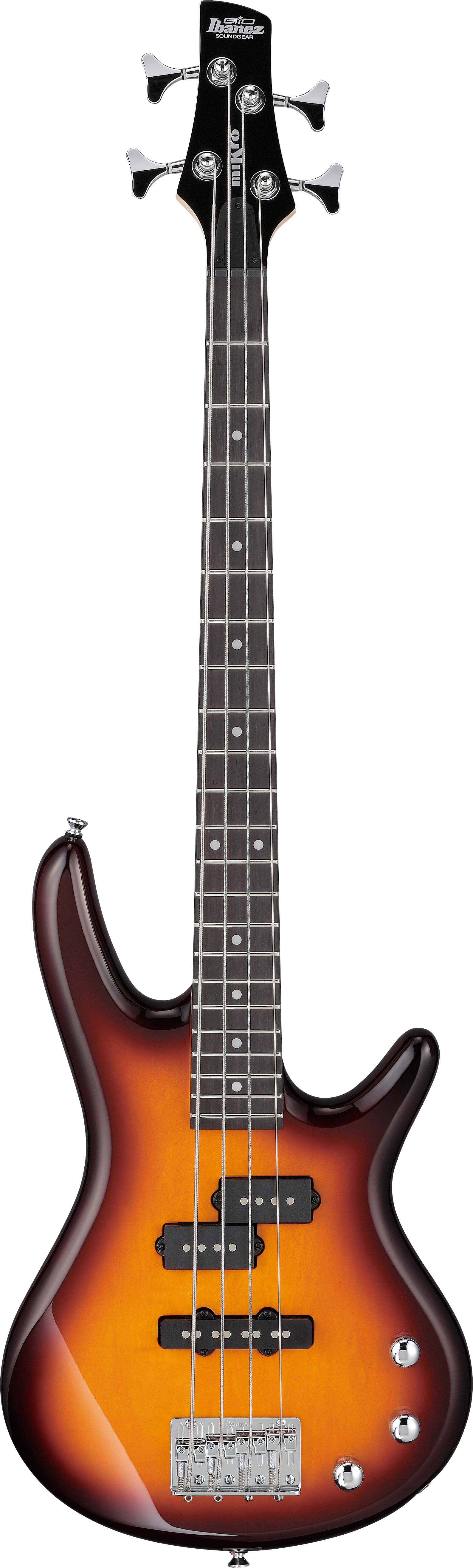 Ibanez GSRM20 SR Gio miKro Short-Scale Bass Guitar - Brown Sunburst w/ Gig Bag