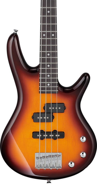 Ibanez GSRM20 SR Gio miKro Short-Scale Bass Guitar - Brown Sunburst w/ Gig Bag