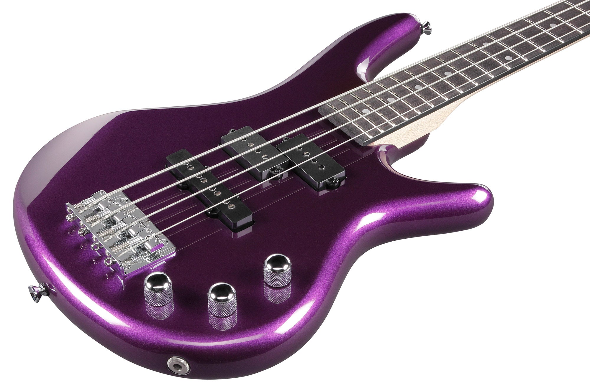 Ibanez GSRM20 SR Gio miKro Short-Scale Bass Guitar - Metallic Purple w/ Gig Bag