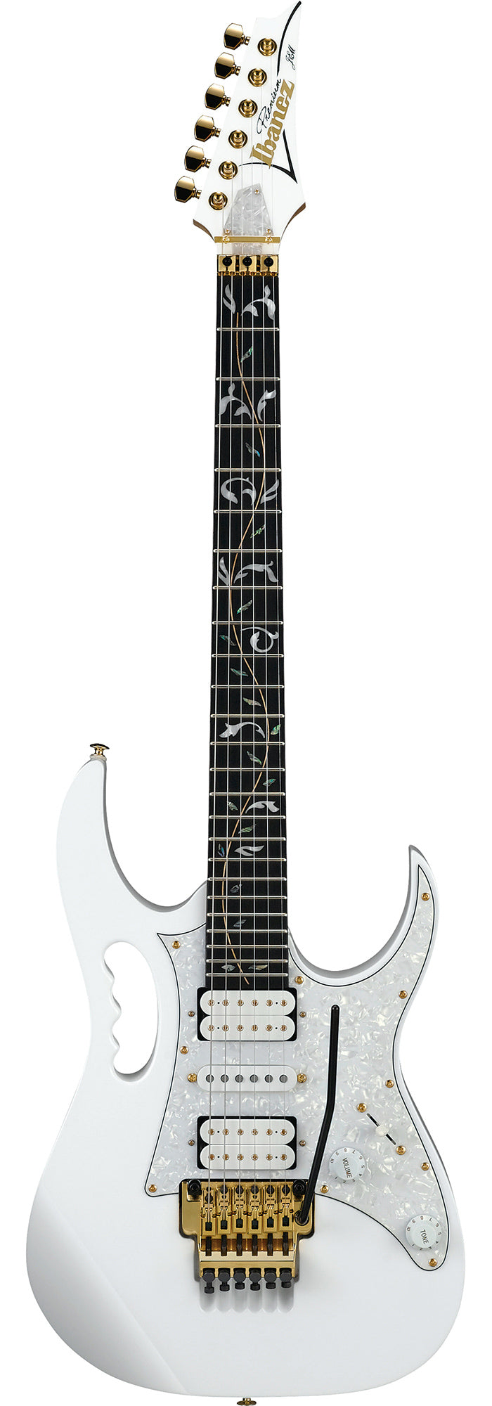 Ibanez JEM7VP JEM Steve Vai Signature Premium Electric Guitar - White