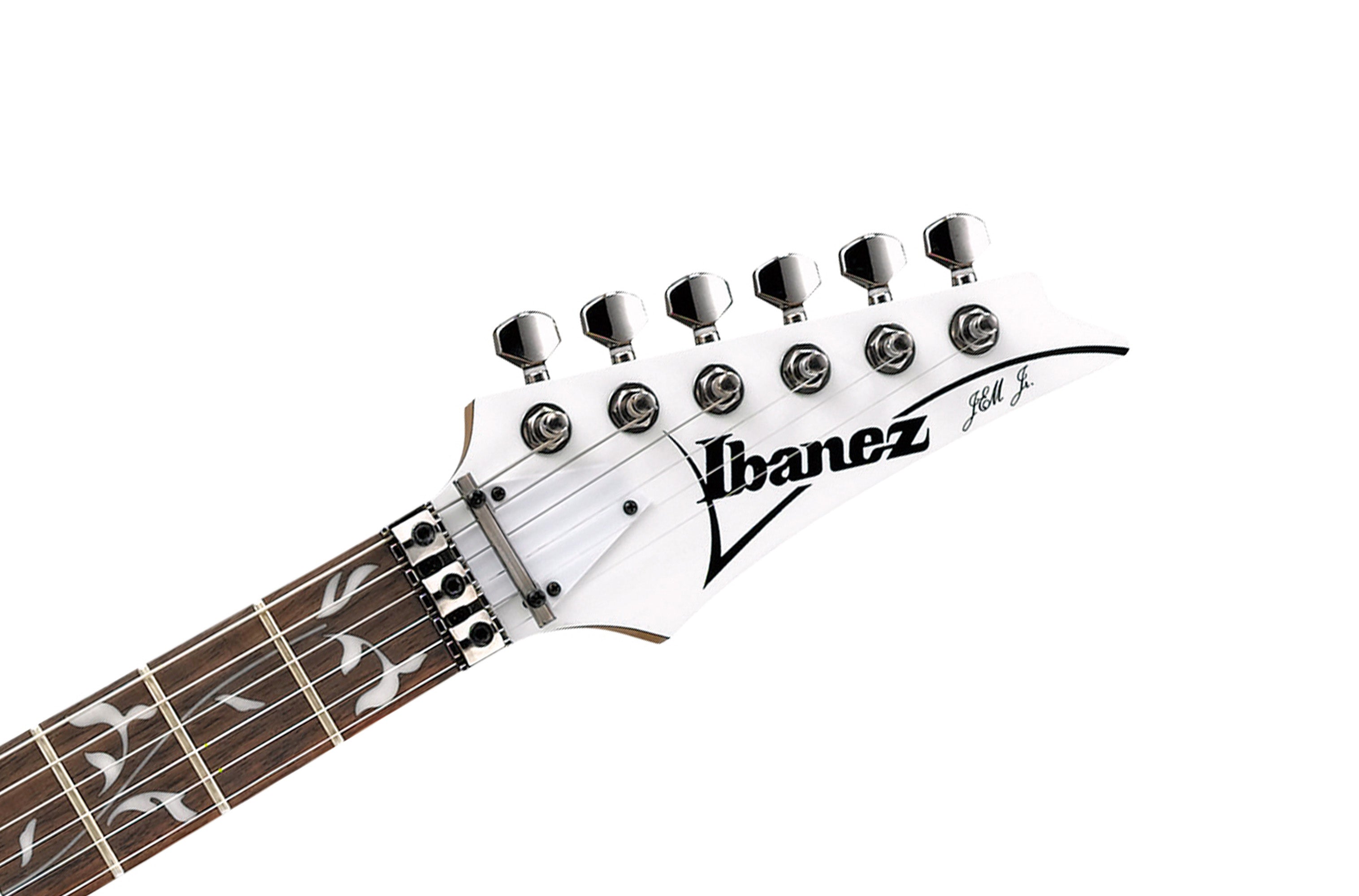 Ibanez JEMJR JEM Steve Vai Electric Guitar - White w/ Gig Bag