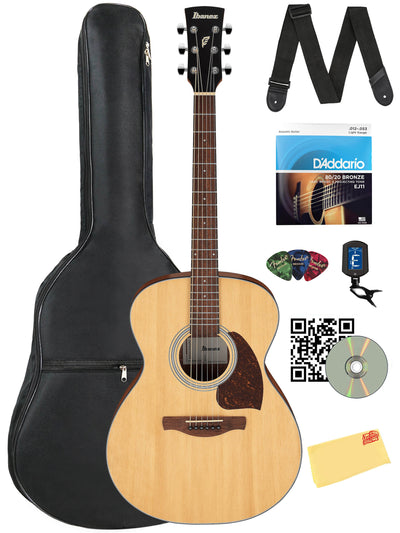 Ibanez PC50 PF Performance Grand Concert Acoustic Guitar - Open Pore Natural w/ Gig Bag