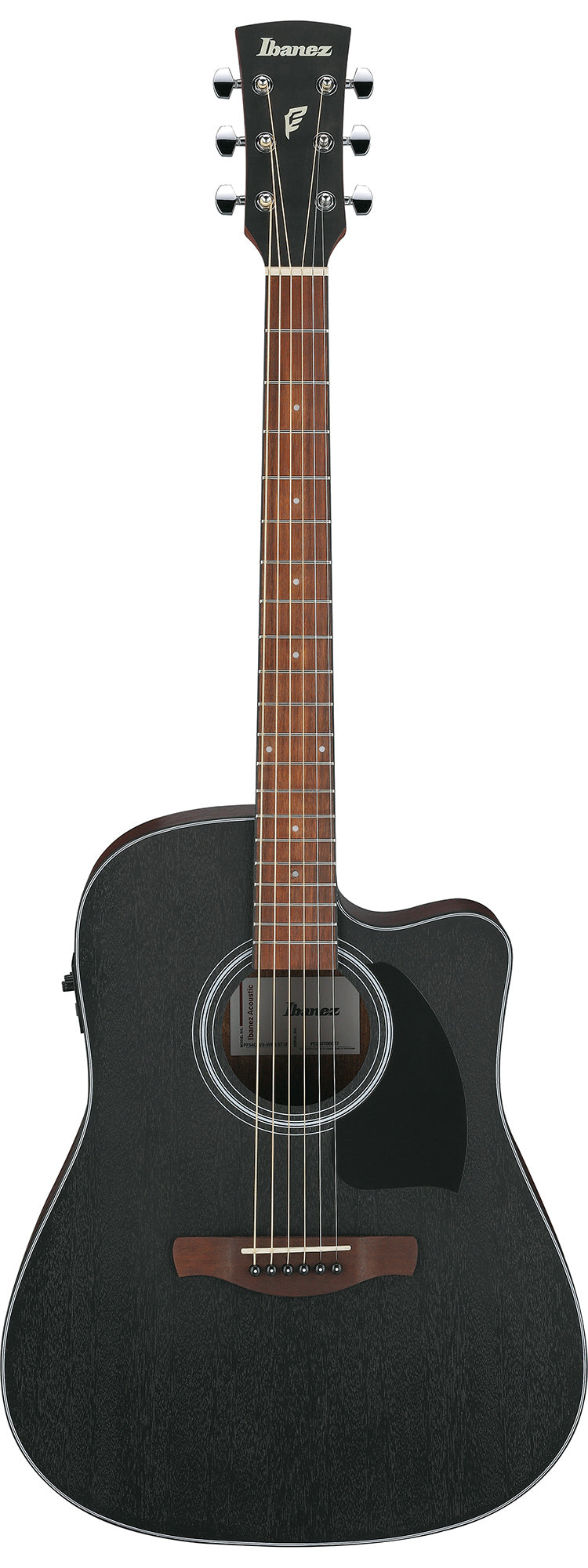 Ibanez PF54CE PF Performance Dreadnought Acoustic-Electric Guitar - Weathered Black