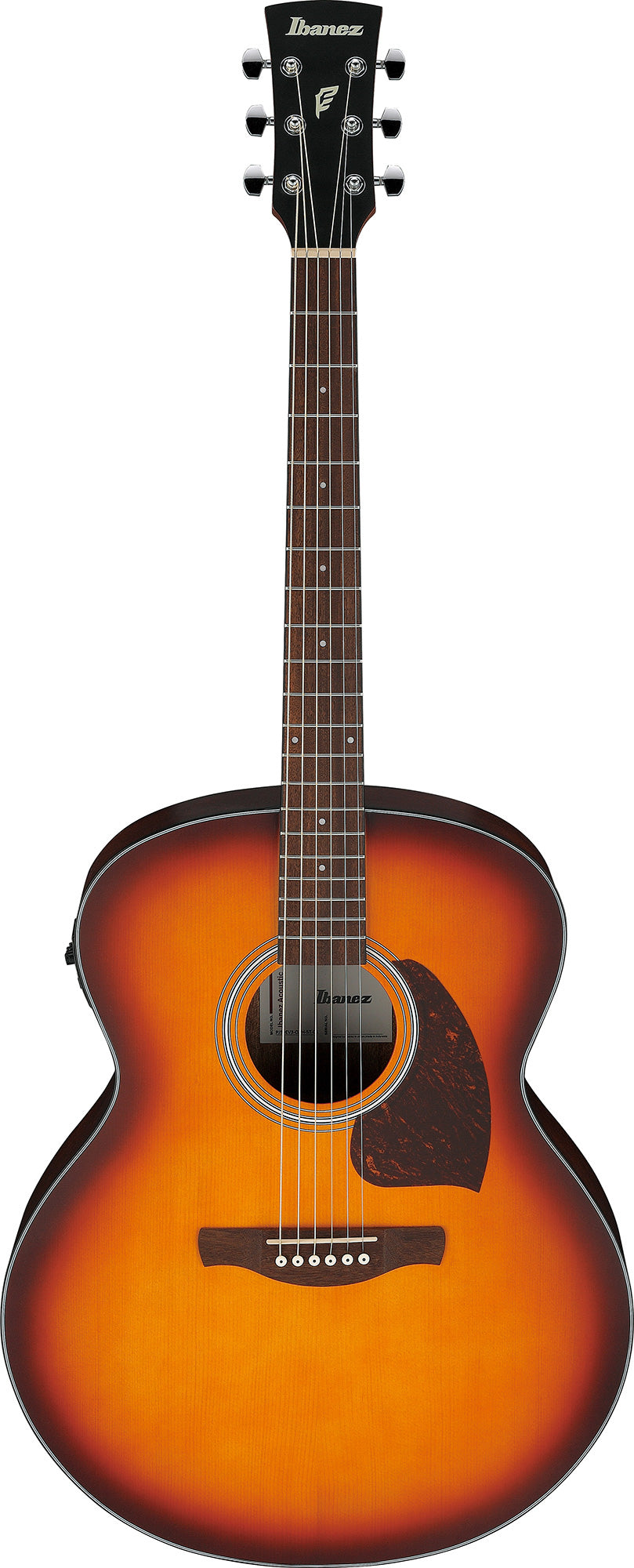 Ibanez PJ50E PF Performance Jumbo Acoustic-Electric Guitar - Open Pore Vintage Amber Sunburst w/ Gig Bag