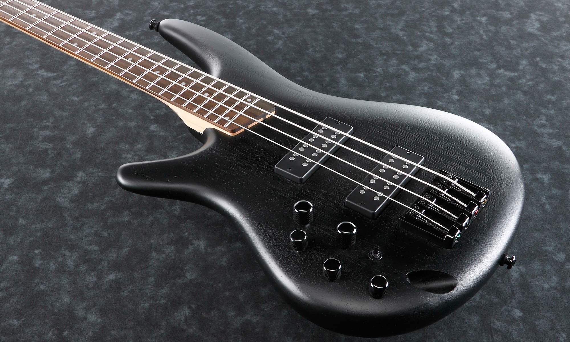 Ibanez SR300EBL SR Standard Bass Guitar, Left Handed - Weathered Black