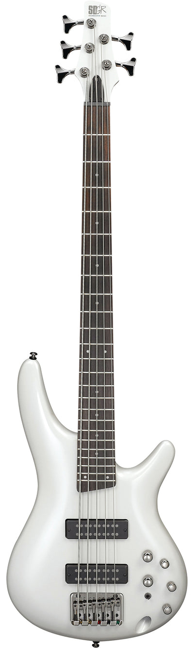 Ibanez SR305E SR Standard 5-String Bass Guitar - Pearl White