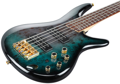 Ibanez SR405EPBDX SR Standard 5-String Bass Guitar - Tropical Seafloor Burst w/ Gig Bag