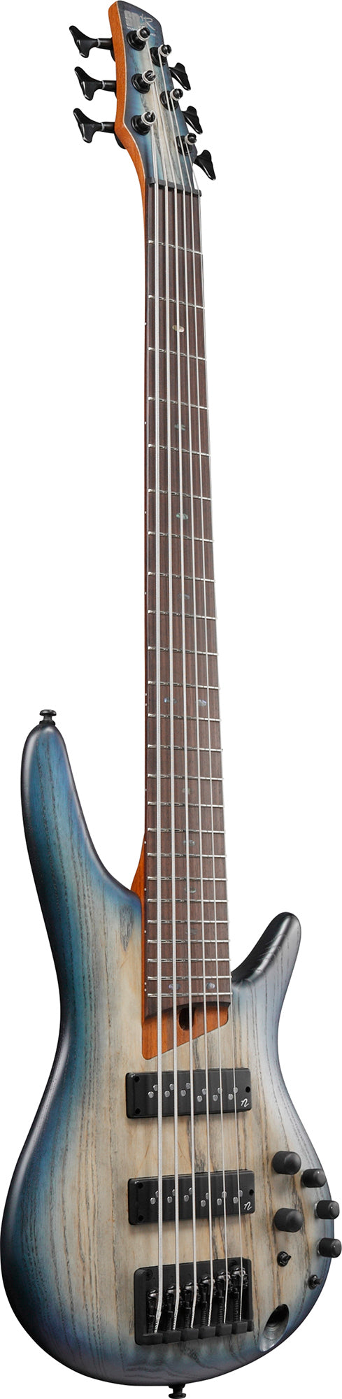 Ibanez SR606E SR Standard 6-String Bass Guitar - Cosmic Blue Starburst Flat w/ Gig Bag