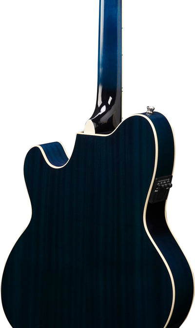 Ibanez TCY10E Talman Acoustic-Electric Guitar - Transparent Blue Sunburst w/ Gig Bag