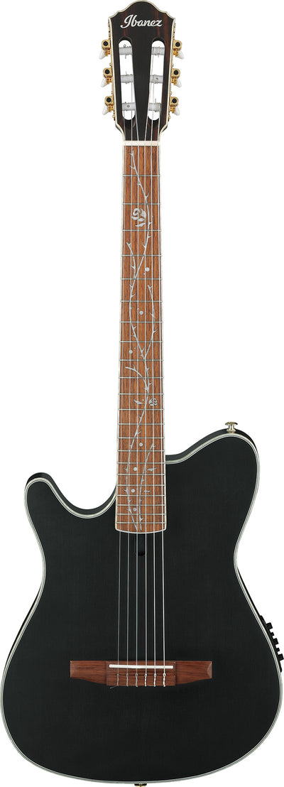 Ibanez TOD10NL Tim Henson Signature Left-Handed Nylon Acoustic-Electric Guitar - Transparent Black Flat