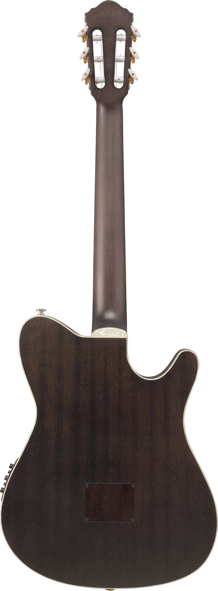 Ibanez TOD10NL Tim Henson Signature Left-Handed Nylon Acoustic-Electric Guitar - Transparent Black Flat