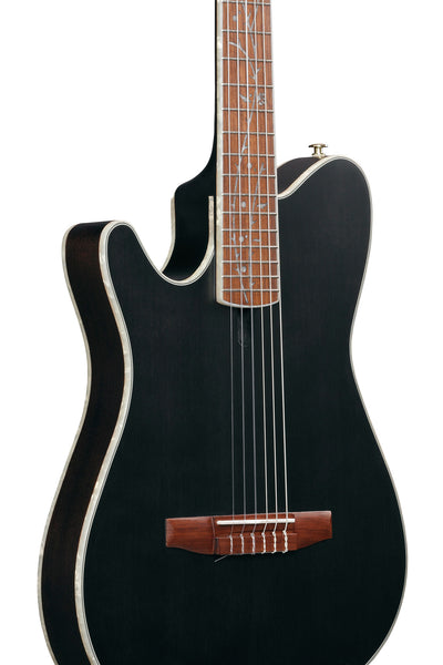Ibanez TOD10NL Tim Henson Signature Left-Handed Nylon Acoustic-Electric Guitar - Transparent Black Flat