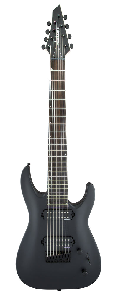 Jackson JS Series Dinky Arch Top JS32-8 DKA HT 8-String Electric Guitar - Satin Black w/ Instrument Cable
