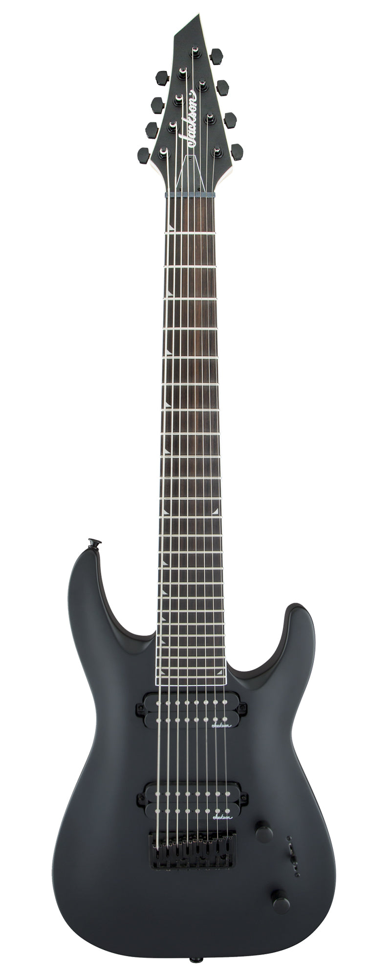 Jackson JS Series Dinky Arch Top JS32-8 DKA HT 8-String Electric Guitar - Satin Black w/ Instrument Cable