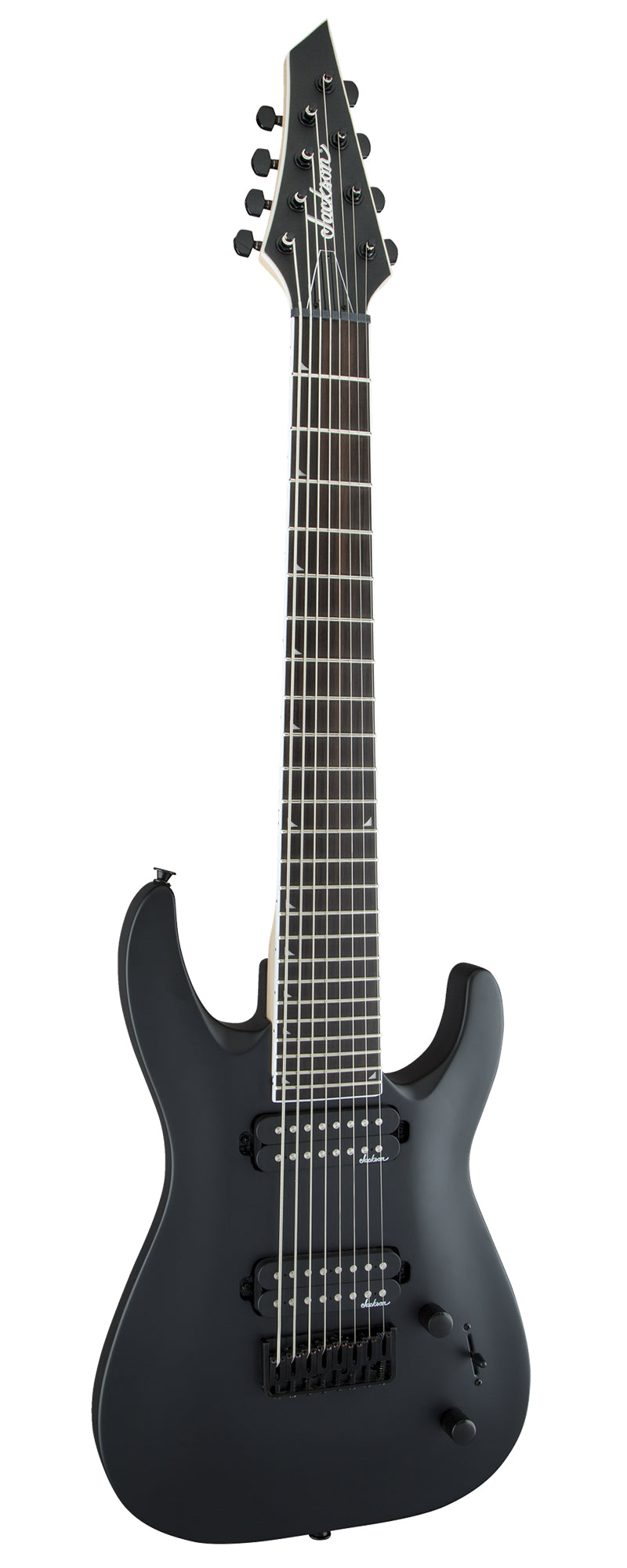 Jackson JS Series Dinky Arch Top JS32-8 DKA HT 8-String Electric Guitar - Satin Black w/ Instrument Cable