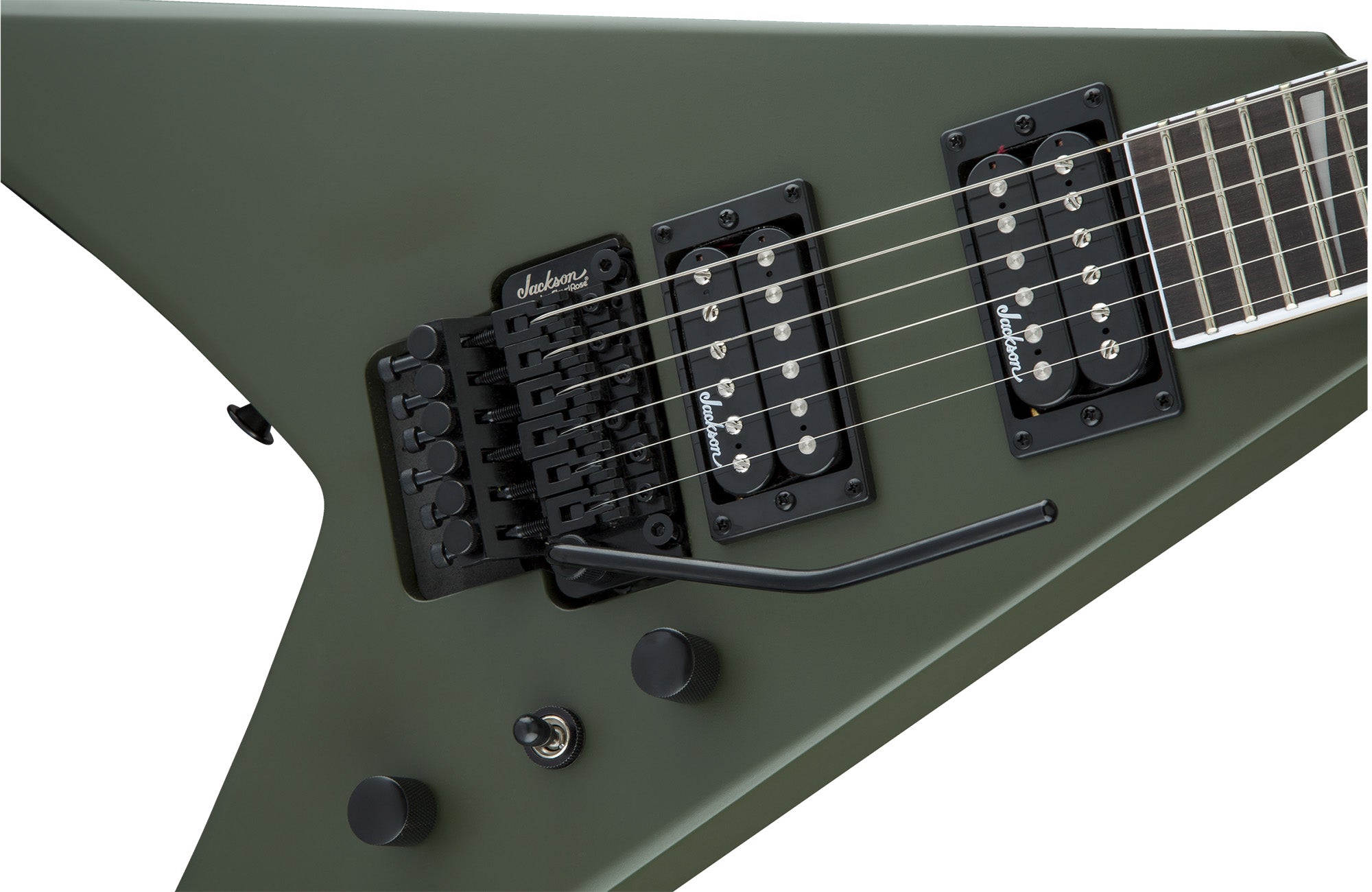 Jackson JS Series King V JS32 Electric Guitar - Matte Army Drab w/ Instrument Cable