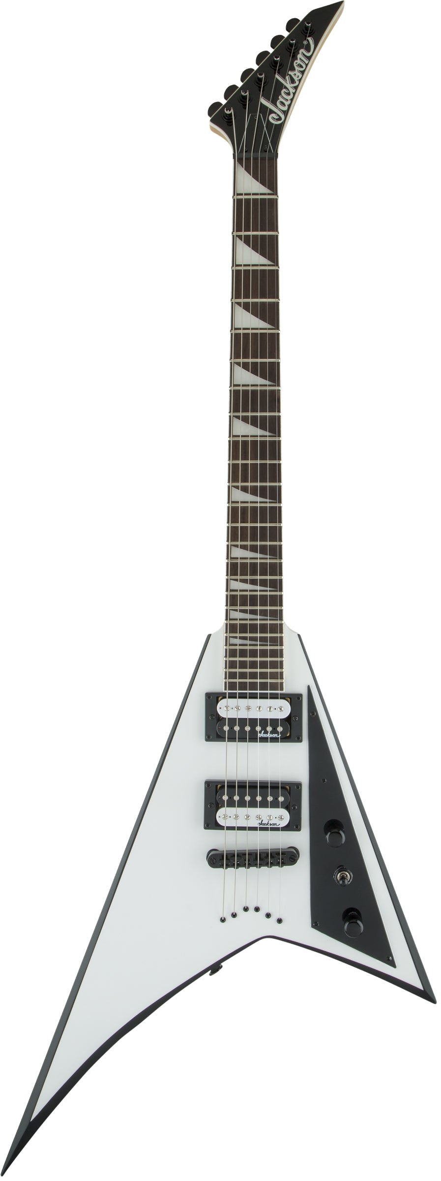 Jackson JS32T Rhoads Electric Guitar - White with Black Bevels