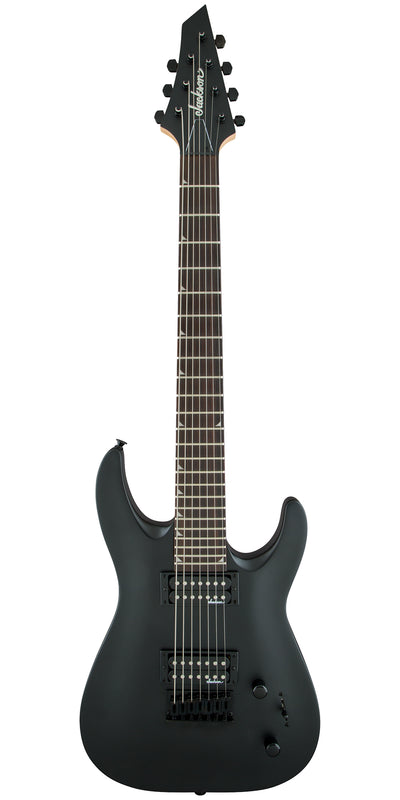 Jackson JS Series Dinky Arch Top JS22-7 DKA HT Electric Guitar - Satin Black w/ Instrument Cable