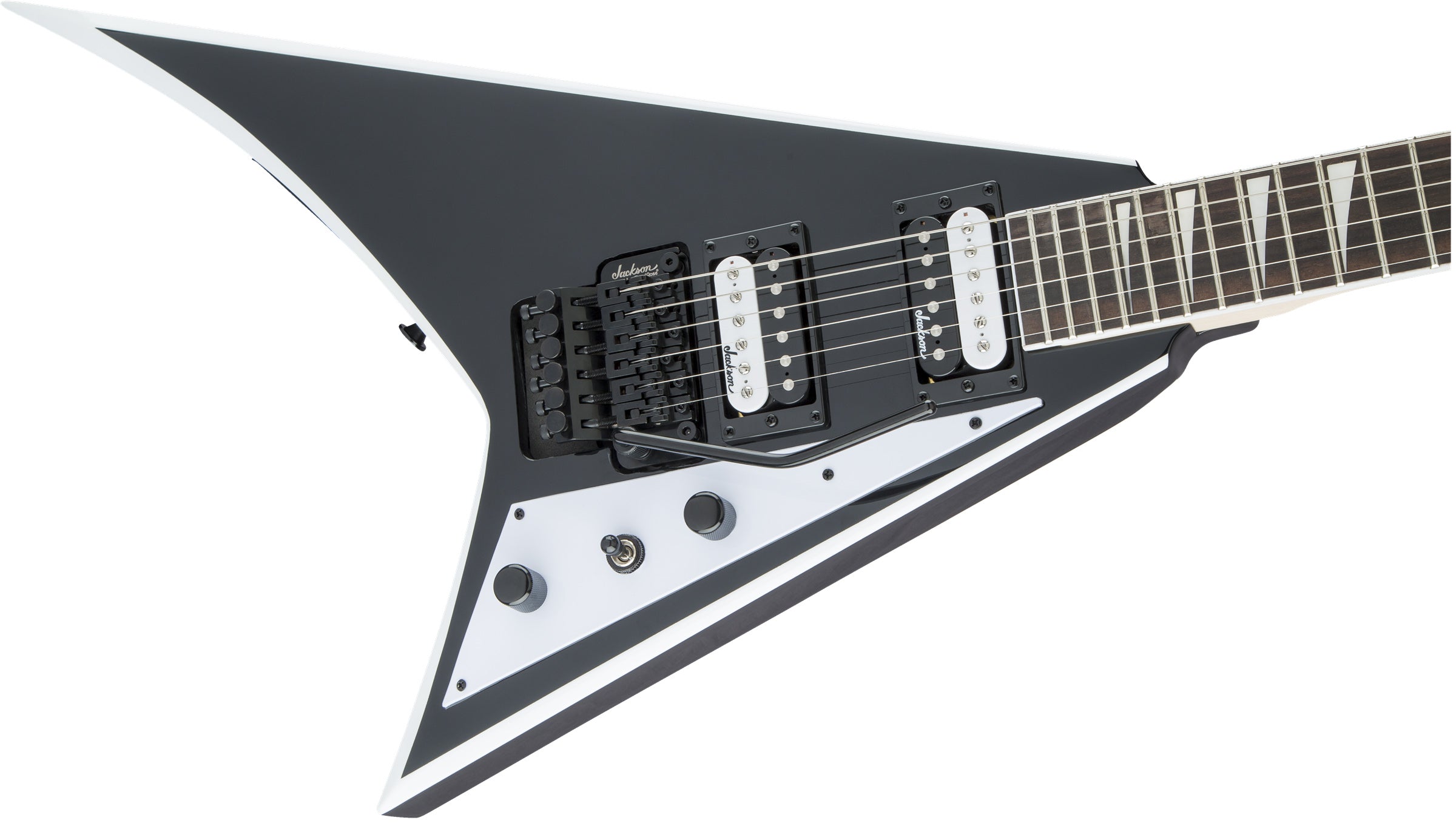 Jackson JS Series Rhoads JS32 Electric Guitar - Black with White Bevels