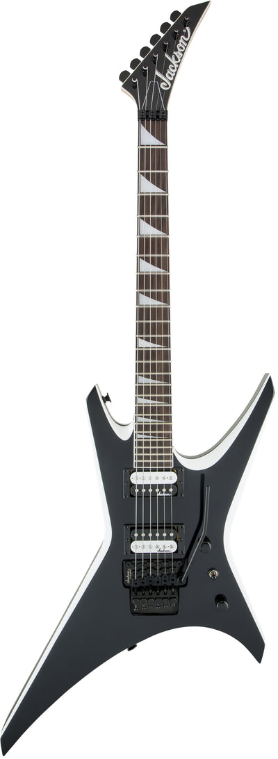 Jackson JS32 Warrior Electric Guitar - Black with White Bevels