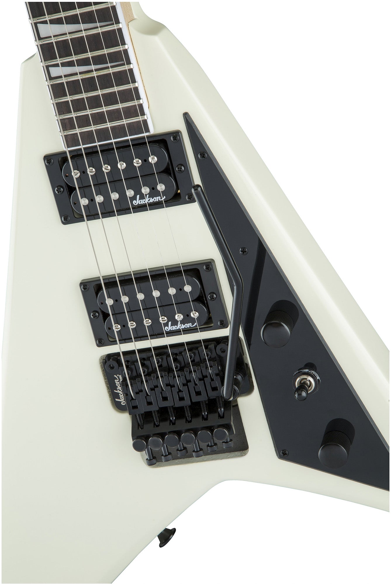 Jackson Rhoads JS32 Electric Guitar - Ivory w/ Instrument Cable