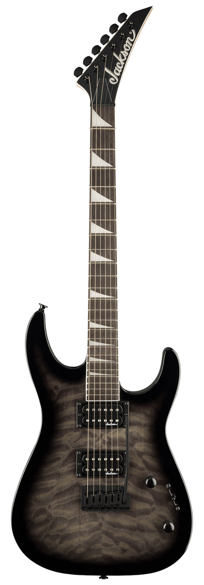 Jackson Dinky JS20 DKQ 2PT Electric Guitar - Transparent Black w/ Instrument Cable