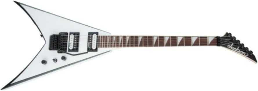 Jackson JS32 King V Electric Guitar - White with Black Bevels