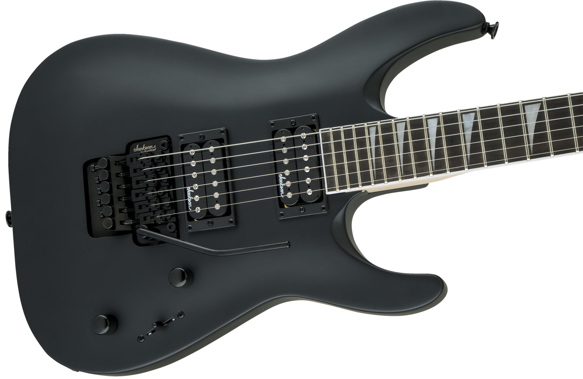 Jackson JS Series Dinky Arch Top JS32 DKA Electric Guitar - Satin Black w/ Instrument Cable