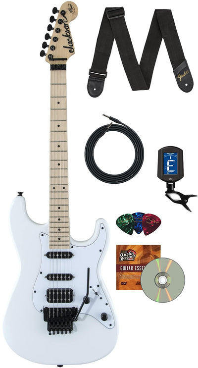 Jackson X Series Signature Adrian Smith SDXM Electric Guitar - Snow White w/ Instrument Cable