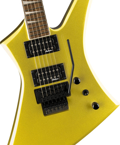 Jackson X Series Kelly KEX Electric Guitar - Lime Green Metallic w/ Instrument Cable