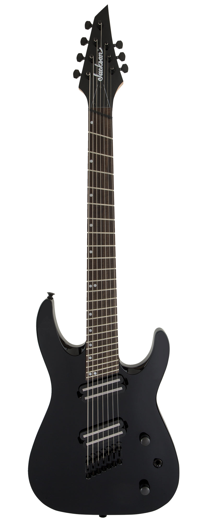 Jackson X Series Dinky Arch Top DKAF7 MS Electric Guitar - Gloss Black w/ Instrument Cable
